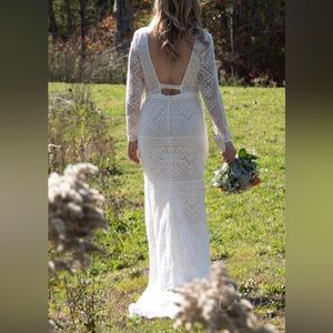 Wedding dress. I am a size 6, 145 pounds, 5’7.